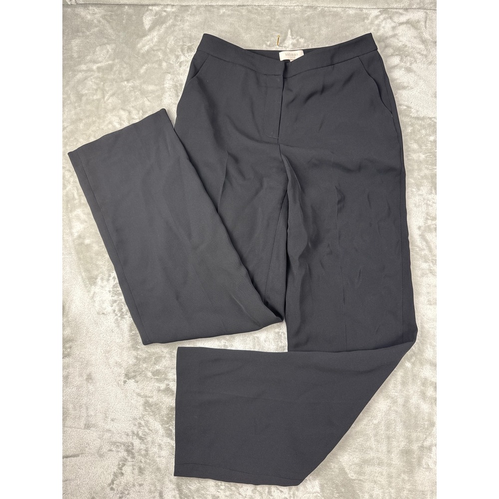 Hobbs London Womens Black Straight Leg Dress Pants Trousers US 6 UK 10 EU 38